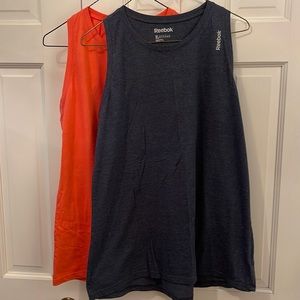 LOT of 2 Reebok women's running tanks size XL
